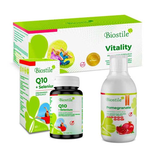 Biostile Muscle Strengthening Package - Vitality + Q10 Selenium + Pomegranate